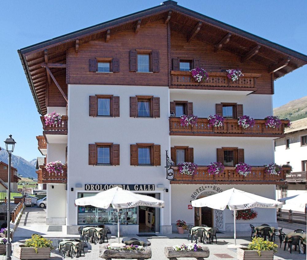 Hotel Krone Livigno Exterior foto